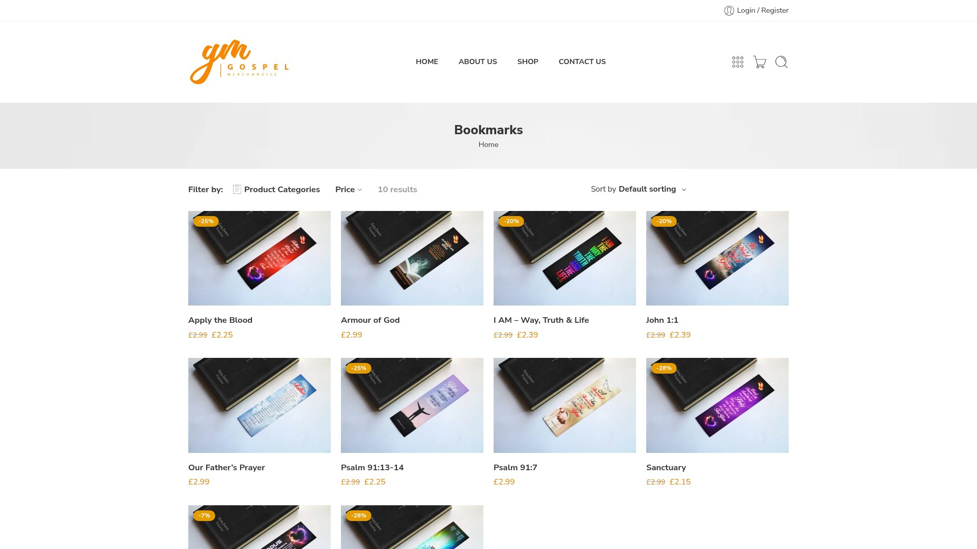 Bookmarks Collection — Gospel Merchandise
