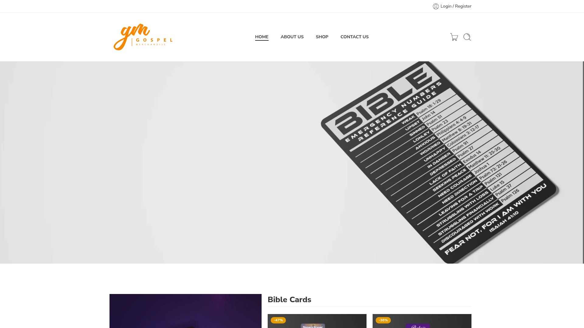 Gospel Merchandise store cover