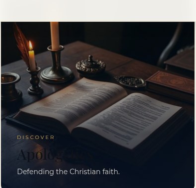 Apologetics — Ministry of Christ website