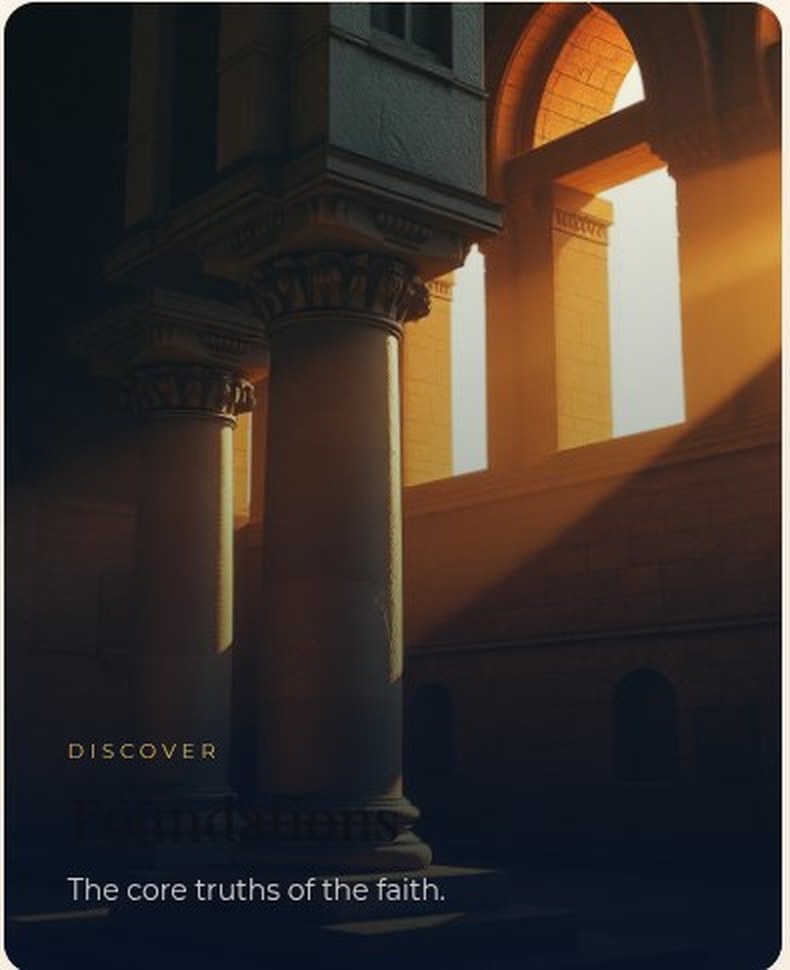 Foundations — Ministry of Christ website